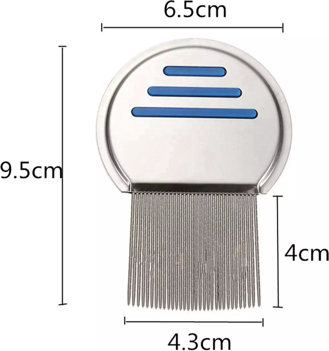 Lice Comb for Child & Pet | Lice Brush | Flea Comb | Nits Comb | Dust Comb | Lice Remover | Stainless Steel | V1188-MS101-00509-1