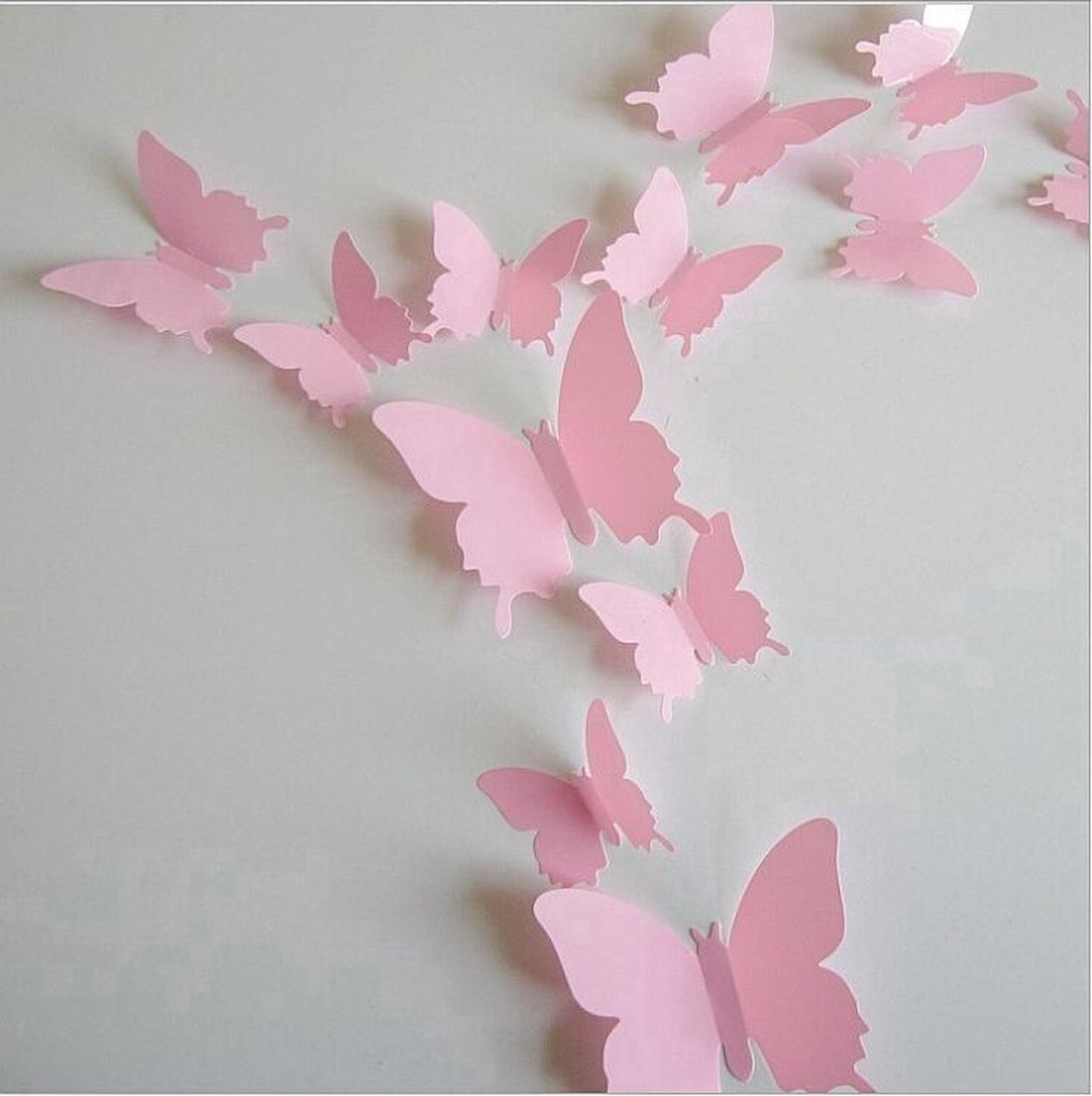 3D Wall Decoration Butterflies 12 Pieces | Wall Butterflies | Butterfly Wall Stickers | Solid Wall Stickers | V1188-MS101-00510-1