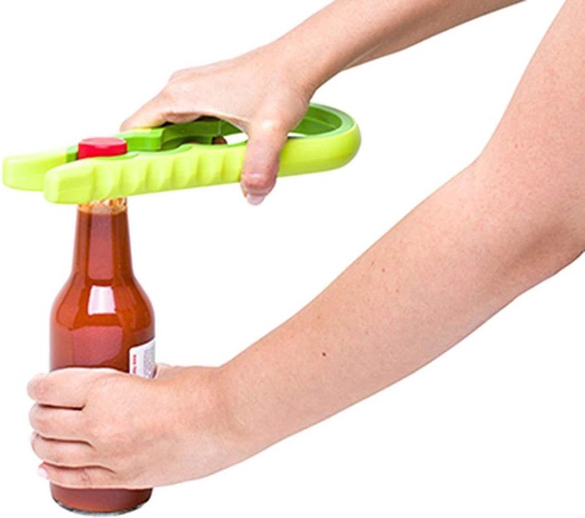 6-in-1 Opener | Multifunctional Opener | Kitchen Helper Opener | Jar | Bottle | Beer | Bag | Caps | Green V1188-MS101-00515-1