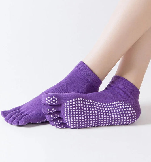 Full Toe Yoga Socks | Full Toe Yoga Sock | With Anti-Slip Bottom | Anti-Slip Socks | Pilates Socks | Size V1188-MS101-00520-1