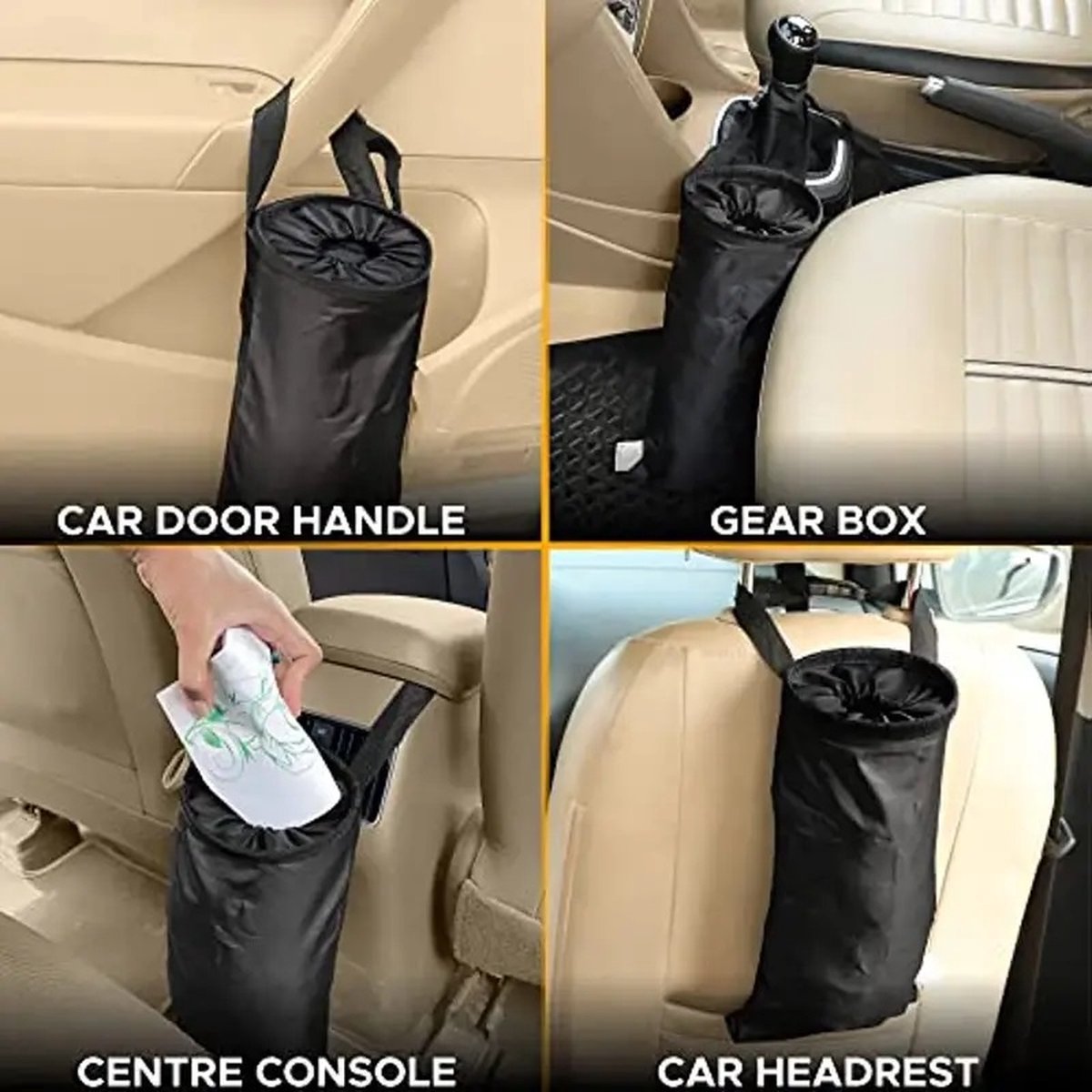 Car Waste Bag | Car Waste Bag | Car Trash Can | Car Trash Can | Mountable | Headrest Waste Bag V1188-MS101-00525-1