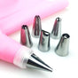 Piping Bag Cake Decoration for Whipped Cream - 6 Nozzles - 1 Piece Pink V1188-MS101-00531-1