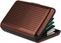 Card Holder - Card Holder - Aluminum Wallet - Brown V1188-MS101-00534-1