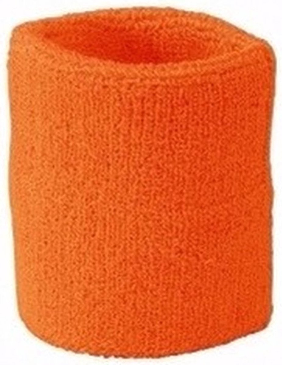 Wristband Set | Sweatband | Sweatbands | Wrist | Sports Bands | 2 Piece | Orange V1188-MS101-00547-1