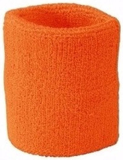 Wristband Set | Sweatband | Sweatbands | Wrist | Sports Bands | 2 Piece | Orange V1188-MS101-00547-1