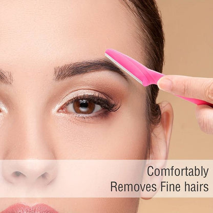 Eyebrow Scissors | Eyebrow Razor | Face Blade | Upper Lip Hair Removal | Hair Removal Blade | 6 Pieces V1188-MS101-00548-1