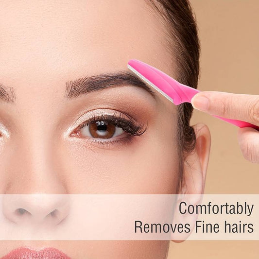 Eyebrow Scissors | Eyebrow Razor | Face Blade | Upper Lip Hair Removal | Hair Removal Blade | 6 Pieces V1188-MS101-00548-1