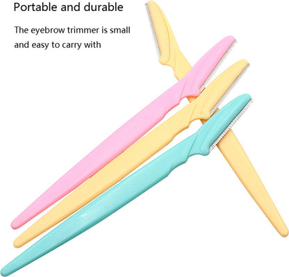 Eyebrow Scissors | Eyebrow Razor | Face Blade | Upper Lip Hair Removal | Hair Removal Blade | 6 Pieces V1188-MS101-00548-1