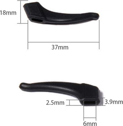 Anti-slip Ear Hooks for Glasses | Glasses Hooks | Glasses Holders | Sunglasses Hook | Silicone | Yellow | 2 V1188-MS101-00550-1