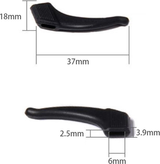 Anti-slip Ear Hooks for Glasses | Glasses Hooks | Glasses Holders | Sunglasses Hook | Silicone | Yellow | 2 V1188-MS101-00550-1