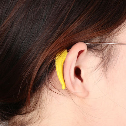 Anti-slip Ear Hooks for Glasses | Glasses Hooks | Glasses Holders | Sunglasses Hook | Silicone | Yellow | 2 V1188-MS101-00550-1