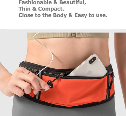 Waist Bag | Running Belt | With Phone Holder | With Smartphone Holder | Reflective | Running Bag | Orange V1188-MS101-00551-1