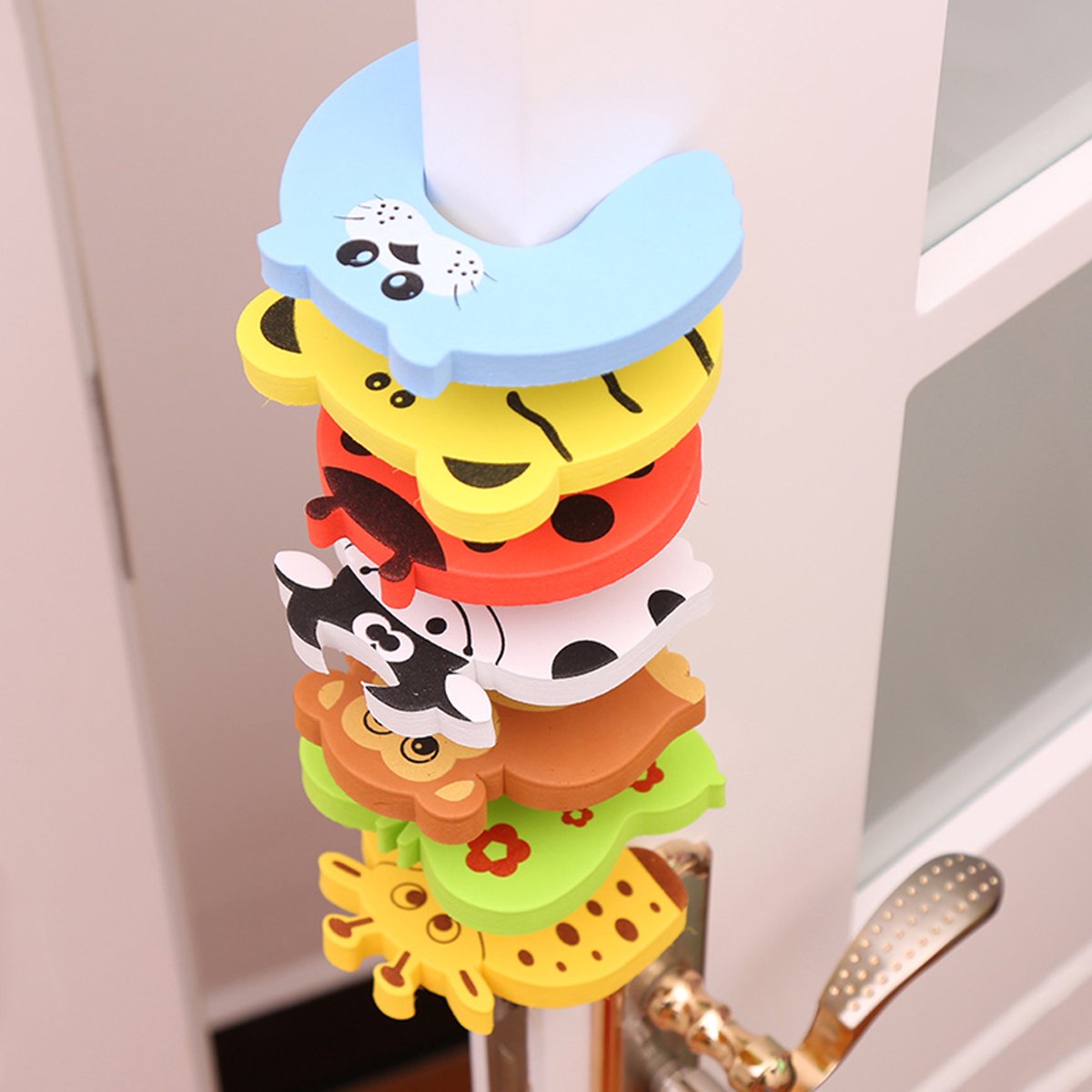 Door stopper - Foam - Green - Child safety - Door protector - Butterfly - Door clamp V1188-MS101-00552-1