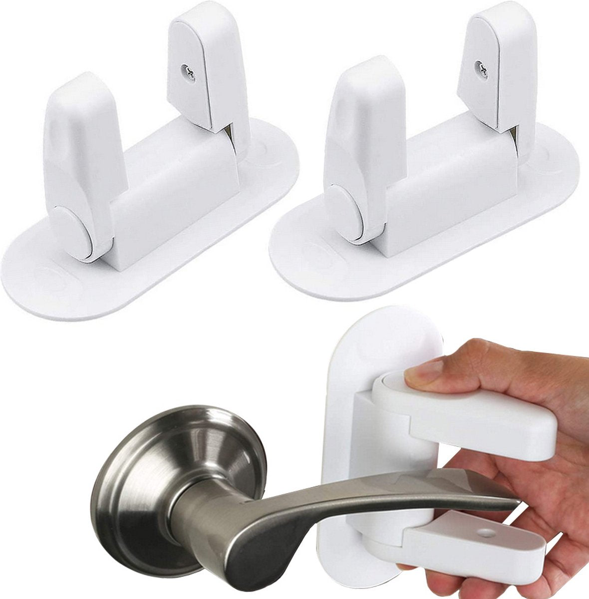 Door Handle Security for Children | Door Handle Lock | Child Safety Lock | Child Lock for Doors | Baby Door V1188-MS101-00556-1