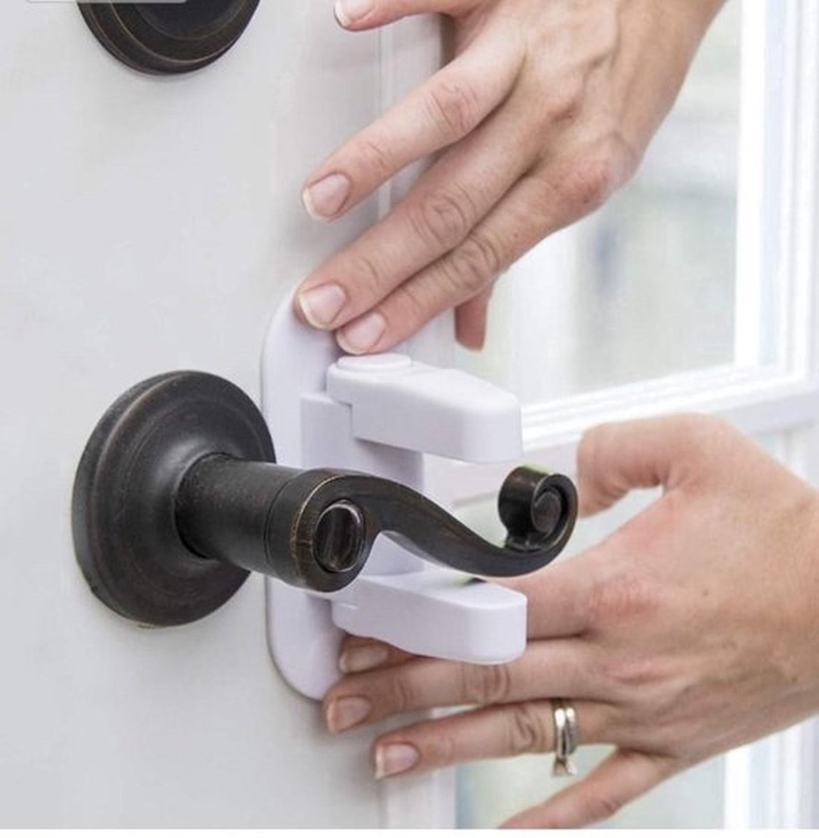 Door Handle Security for Children | Door Handle Lock | Child Safety Lock | Child Lock for Doors | Baby Door V1188-MS101-00556-1