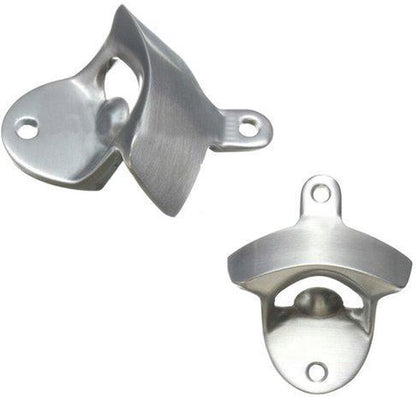 Wall Bottle Opener | Wall Bottle Opener | Wall Bottle Opener | Includes 2 Screws | Silver V1188-MS101-00562-1
