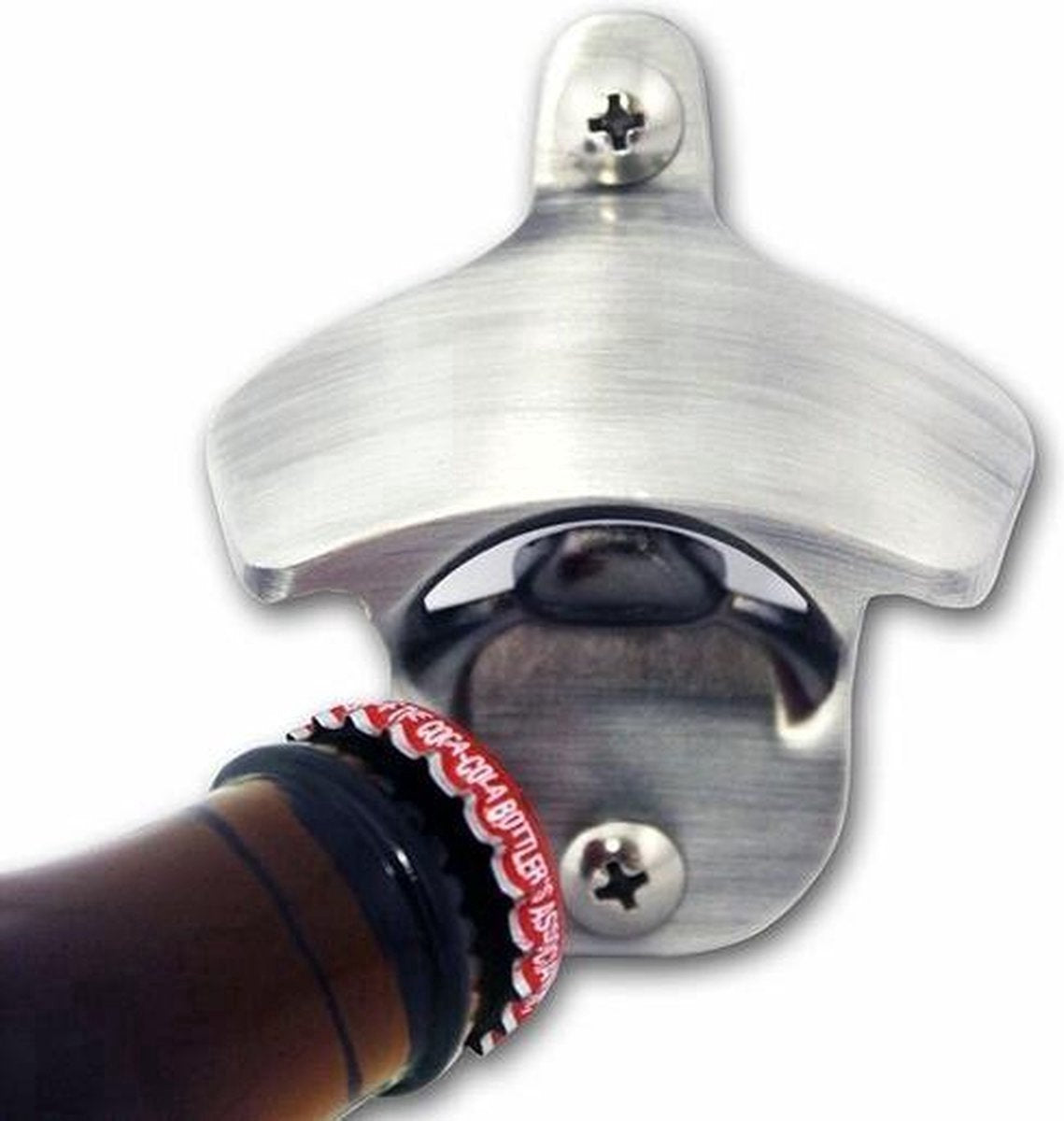 Wall Bottle Opener | Wall Bottle Opener | Wall Bottle Opener | Includes 2 Screws | Silver V1188-MS101-00562-1