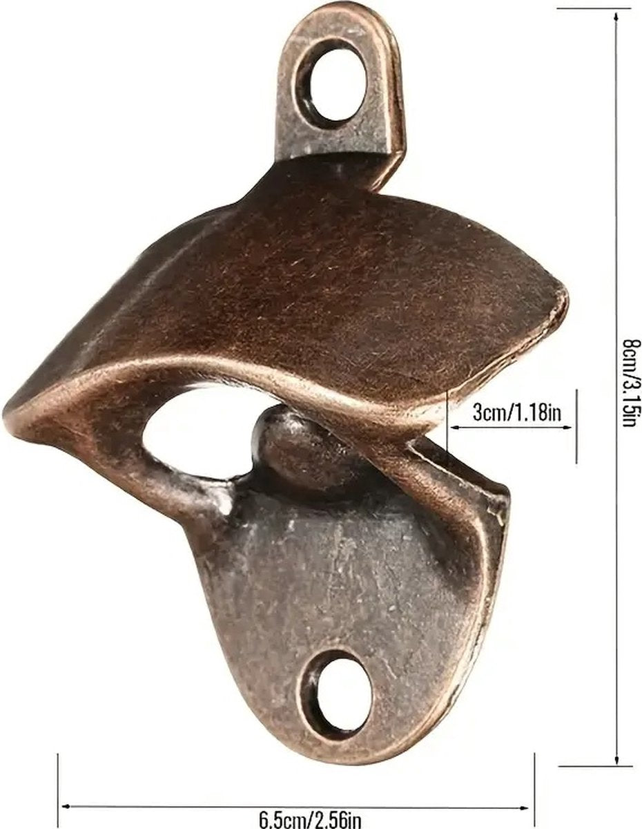 Wall Bottle Opener | Wall Bottle Opener | Wall Bottle Opener | Includes 2 Screws | Silver V1188-MS101-00562-1