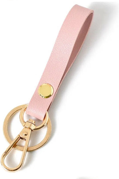 Luxury Ladies' Keychain | Key Holder | Car Keychain | Modern Style | With Double Key Rings | Pink V1188-MS101-00563-1