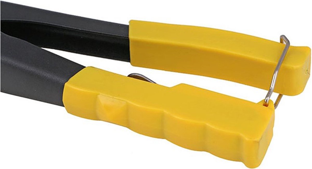 Rivet gun - Blind riveting tool - Pop rivet gun - with 4 tips for 2.4 mm, 3.2 mm, 4.0 mm, and 4.8 mm V1188-MS101-00565-1