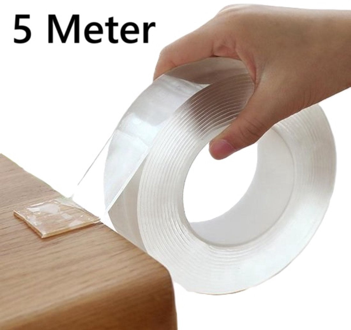 Nano Tape Extra Long! | Double-Sided Tape | Transparent | Reusable | Washable | 5 Meters V1188-MS101-00571-1