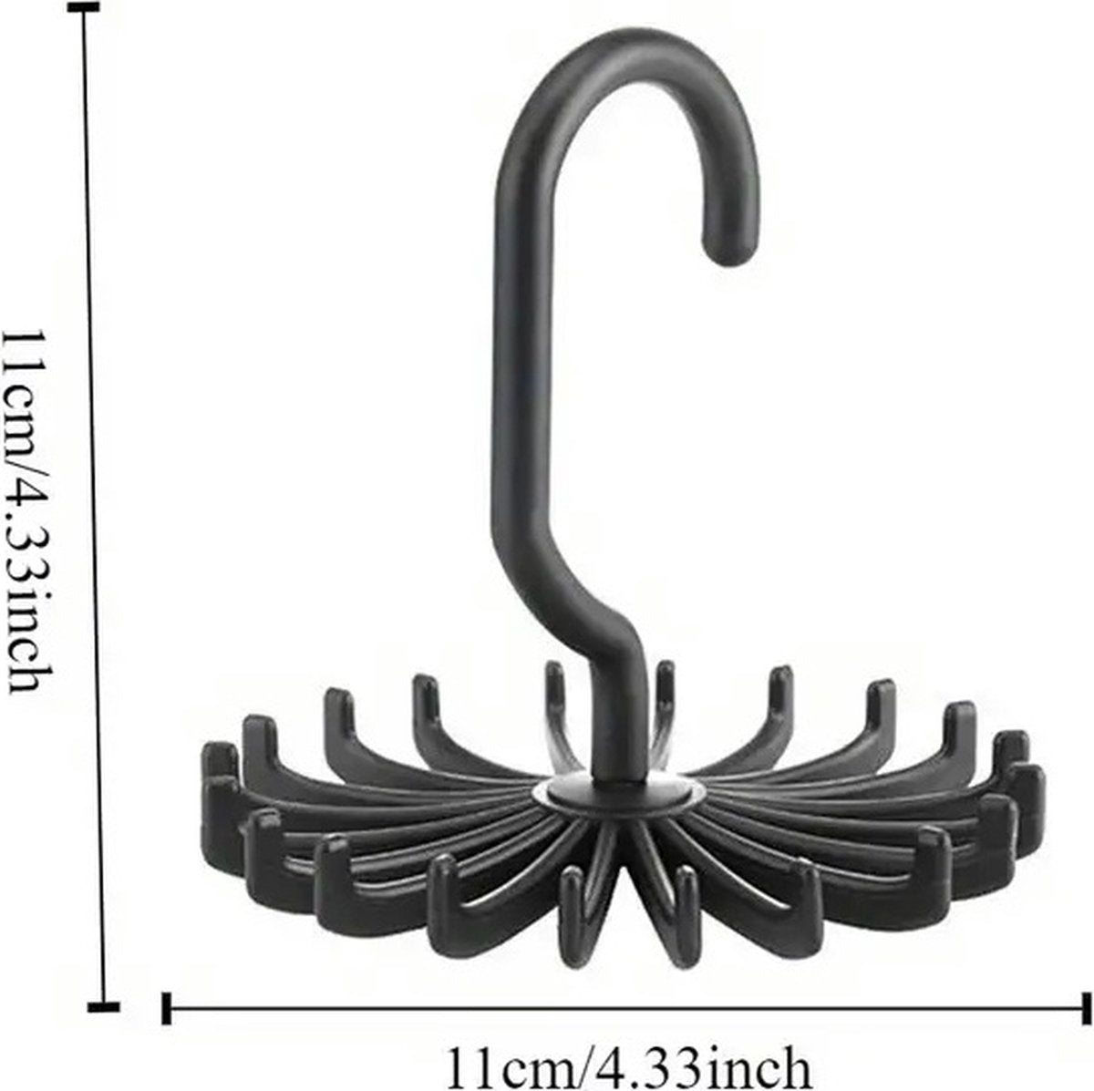 Tie Hanger | Tie Hanger | Tie Organizer | Tie Hook | Hang 20 Ties | White V1188-MS101-00575-1