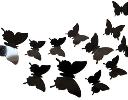 3D Wall Decoration Butterflies 12 Pieces | Wall Butterflies | Butterfly Wall Stickers | Solid Wall Stickers | V1188-MS101-00576-1