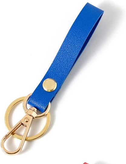 Luxury Ladies' Keychain | Key Holder | Car Keychain | Modern Style | With Double Key Rings | Blue V1188-MS101-00577-1