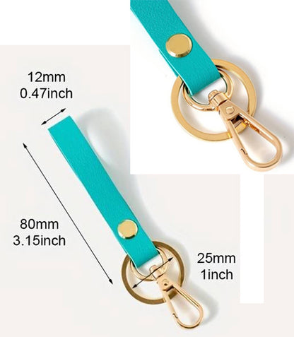 Luxury Ladies' Keychain | Key Holder | Car Keychain | Modern Style | With Double Key Rings | Blue V1188-MS101-00577-1