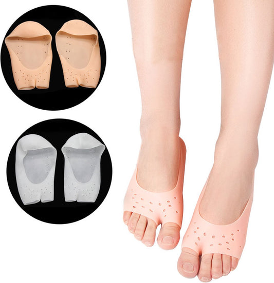 Silicone gel socks | Heel protectors | Heel insoles | Heel cushions | Heel socks | 1 pair | White V1188-MS101-00581-1