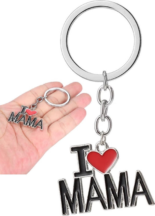 Keychain I Love Mom I Mother's Day Gift I Keychain Mom I Key Holder I Gift I Silver V1188-MS101-00584-1