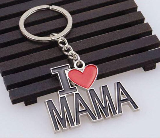 Keychain I Love Mom I Mother's Day Gift I Keychain Mom I Key Holder I Gift I Silver V1188-MS101-00584-1