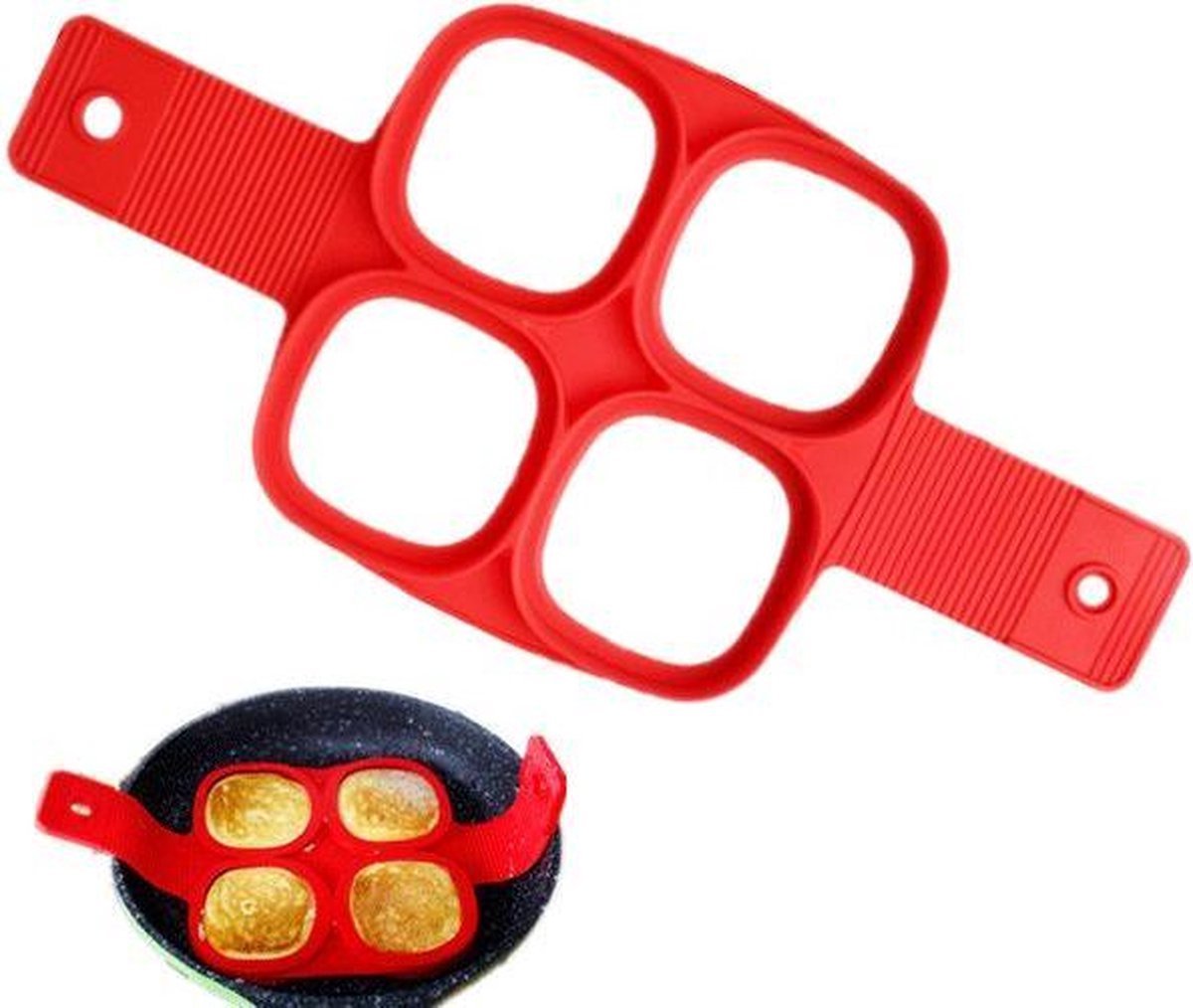 Pancake Maker | Egg Tray | Baking Pan | Egg & Pancake Baking Pan | Non-stick Coating | Flipper Baking Pan | V1188-MS101-00588-1