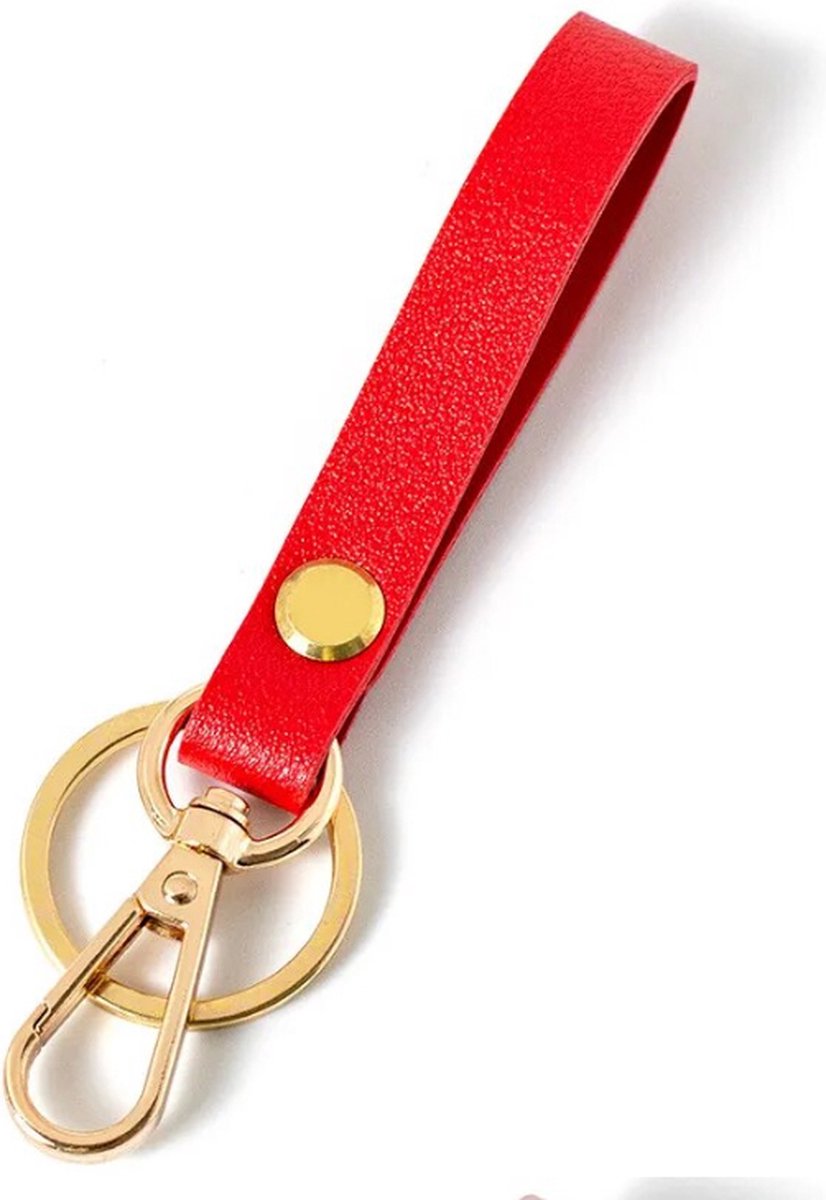 Luxury Ladies' Keychain | Key Holder | Car Keychain | Modern Style | With Double Key Rings | Red V1188-MS101-00597-1