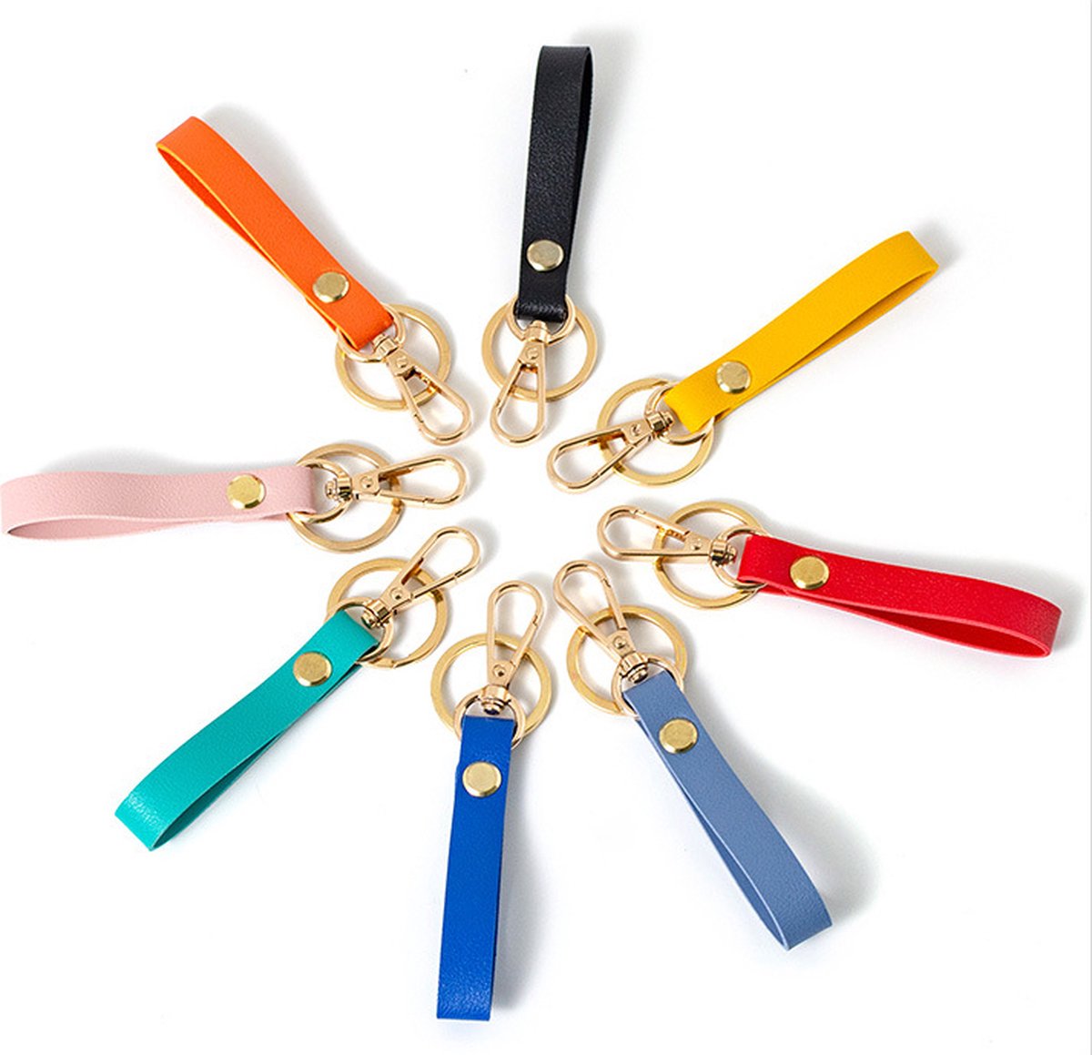 Luxury Ladies' Keychain | Key Holder | Car Keychain | Modern Style | With Double Key Rings | Red V1188-MS101-00597-1