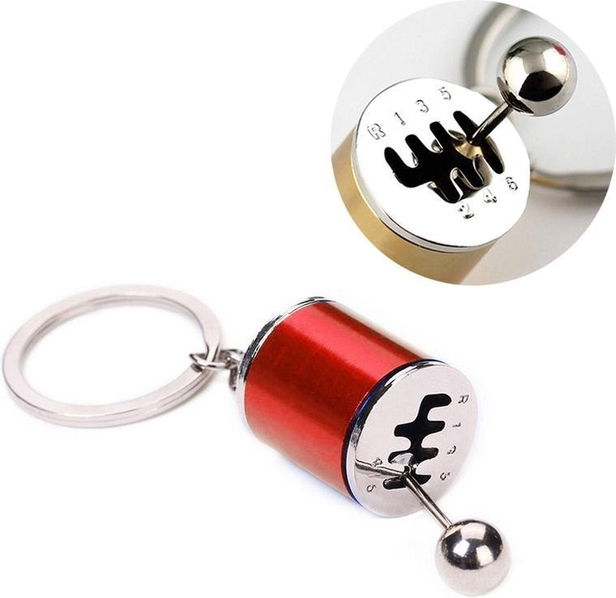 Six-speed manual gear lever Keychain (red) V1188-MS101-00599-1