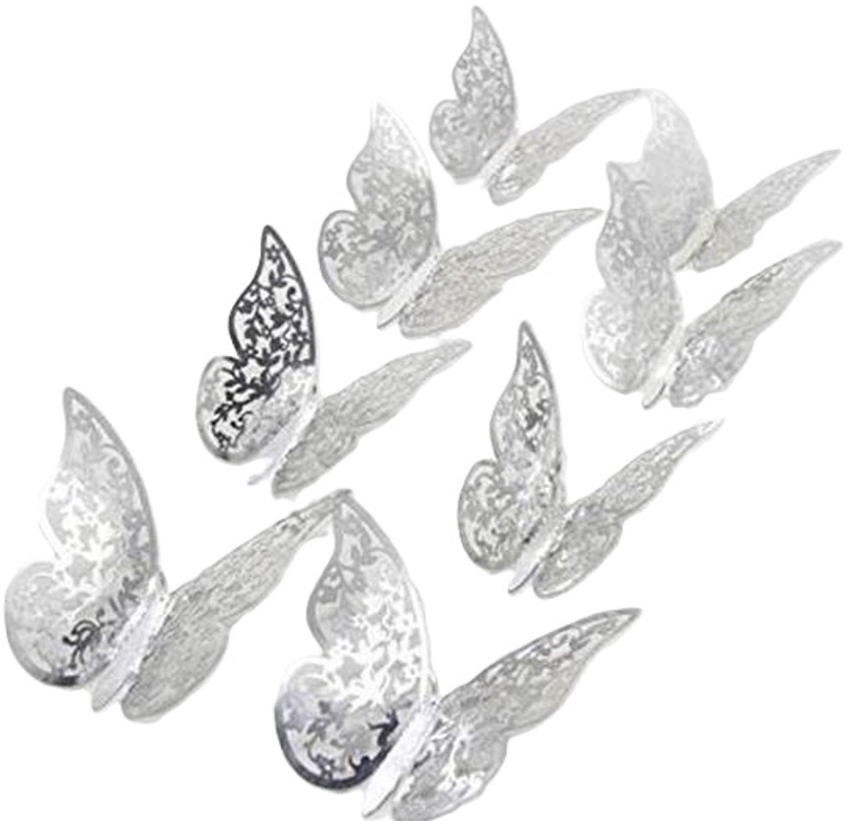3D Wall Decoration Butterflies 12 Pieces | Wall Butterflies | Butterfly Wall Stickers | Solid Wall Stickers | V1188-MS101-00601-1