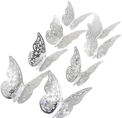 3D Wall Decoration Butterflies 12 Pieces | Wall Butterflies | Butterfly Wall Stickers | Solid Wall Stickers | V1188-MS101-00601-1