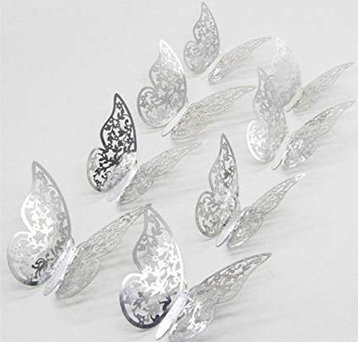 3D Wall Decoration Butterflies 12 Pieces | Wall Butterflies | Butterfly Wall Stickers | Solid Wall Stickers | V1188-MS101-00601-1