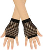 Fisnet Gloves | Erotic Gloves | Costume Gloves | Half Finger | 1 Pair | Black V1188-MS101-00608-1
