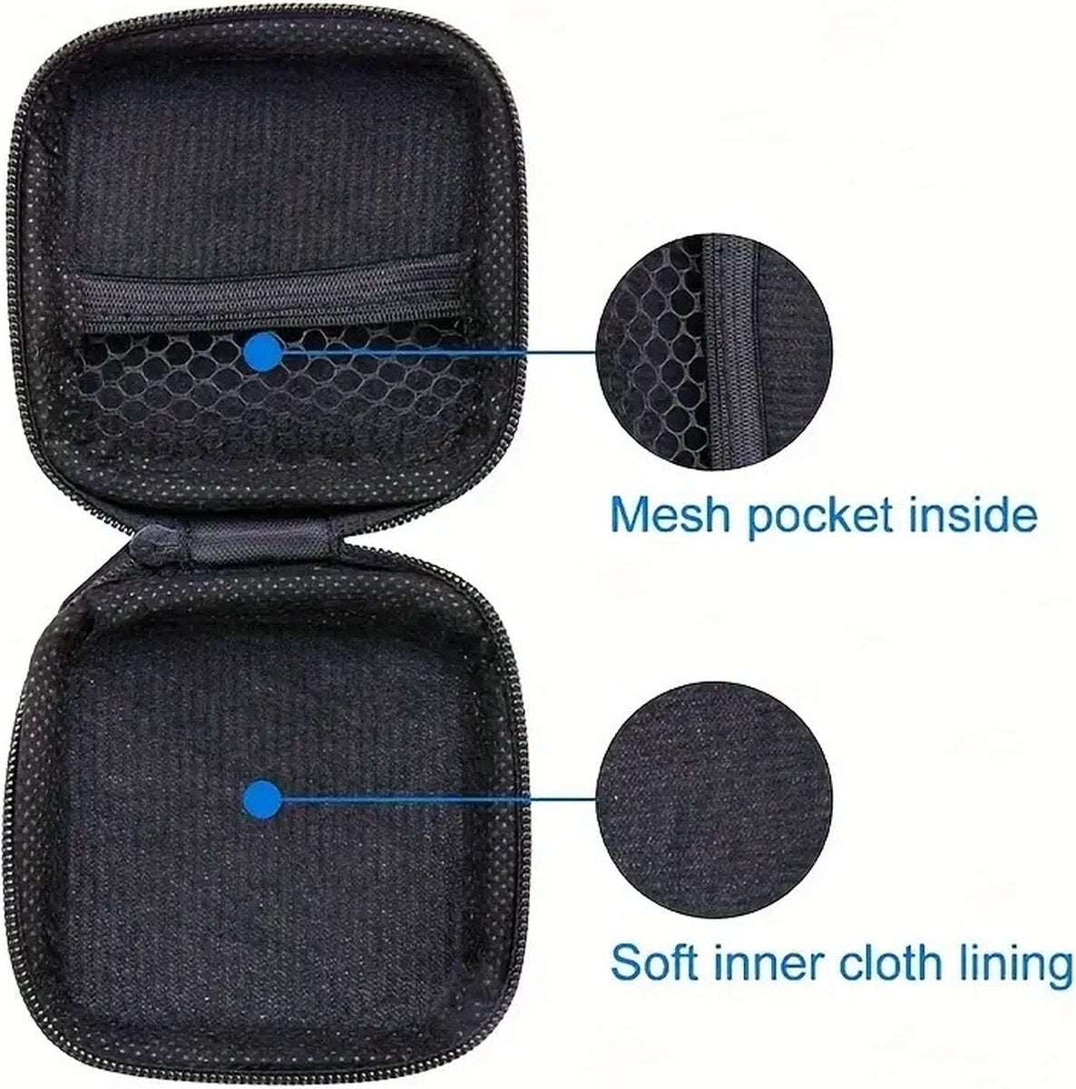 Earbud Storage Case for Earphnes | Case for In-ear Headphones | Earbud Case | Headphone Organizer | Charging V1188-MS101-00610-1