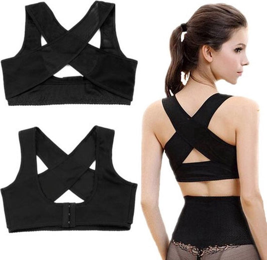Women's Back Brace | Back Band | Posture Corrector | Elastic Brace | Back Corrector | Posture Correction | V1188-MS101-00611-1