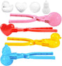 4 Pieces Snowball Maker for Children - Ball/Heart/Duck/Snowman - Safe PP Material V1188-MS101-00617-1