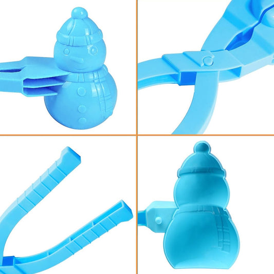 4 Pieces Snowball Maker for Children - Ball/Heart/Duck/Snowman - Safe PP Material V1188-MS101-00617-1