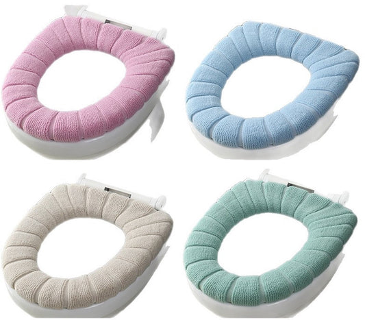 Toilet seat cushion 4-pack - Warm stretch, universal, washable V1188-MS101-00624-1