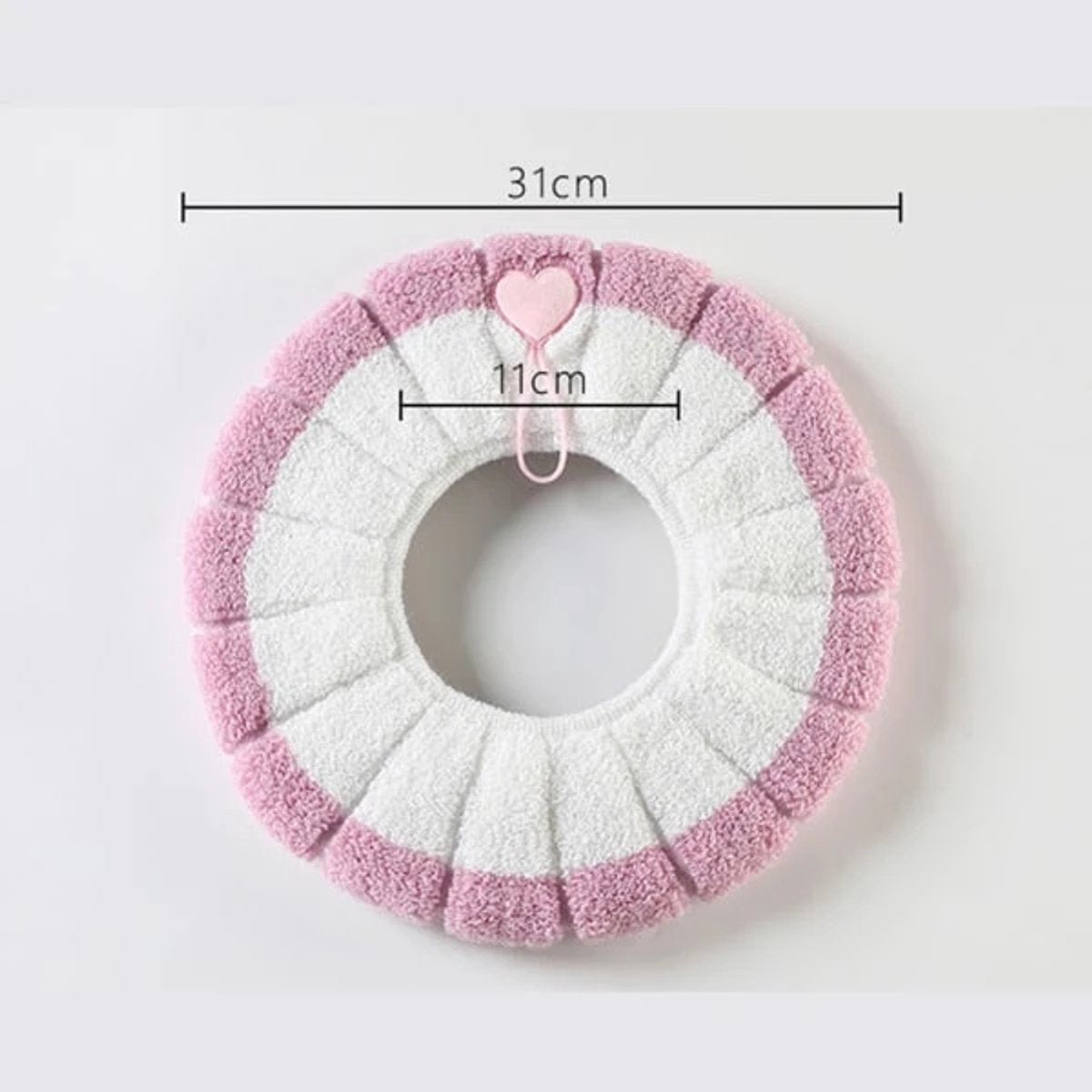 Toilet seat cushion 4-pack - Warm stretch, universal, washable V1188-MS101-00624-1