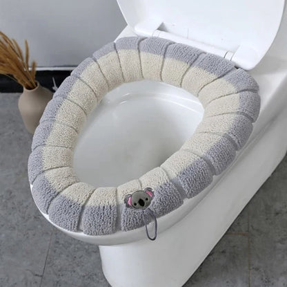 Toilet seat cushion 4-pack - Warm stretch, universal, washable V1188-MS101-00624-1