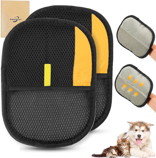 2 Pieces Magic Brush Pet Hair - Washable and Reusable for Cat and Dog Hair - Effortless Care and Cleaning of V1188-MS101-00626-1