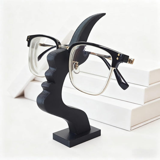 Glasses Stand - Glasses Holder - Decorative Glasses Stand and Desk Organizer - Unique Glasses Display Rack - V1188-MS101-00635-1