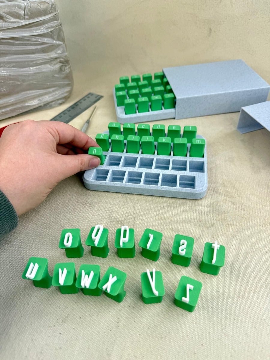 Alphabet Stamps - Lowercase letters, for clay pots/fondant, DIY, 26 alphabet book V1188-MS101-00641-1